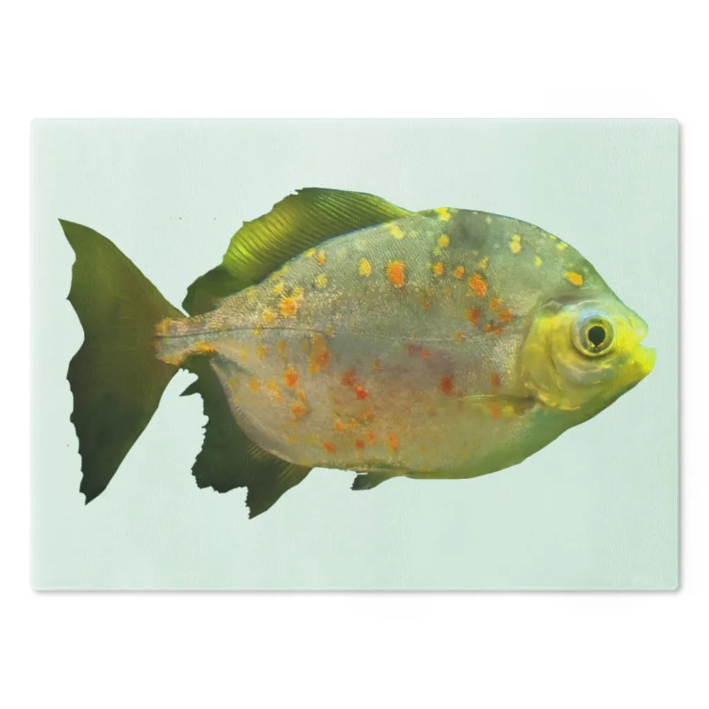 Green Fish with Specs Cutting Board