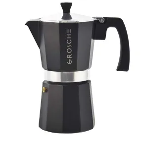 Grosche Milano Espresso Maker - Charcoal / 9-Cup / 15.2 fl. oz