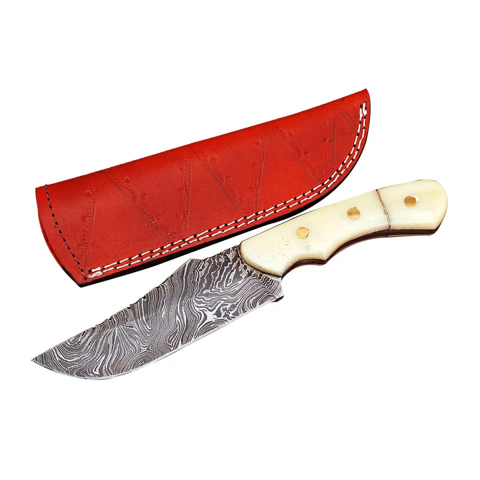 Handmade Damascus Skinner Knife AMK016 Professional Skinner Knife