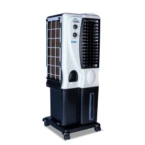 HAVAI Bullet Tower Cooler |6 Inch Vertical Blower |100 Sq Feet Area Coverage|20 Litre Tank Capacity, Two Side Honeycomb, 10 Feet Air Throw, 1 Year Warranty|3 Speed Control | White and Black Color