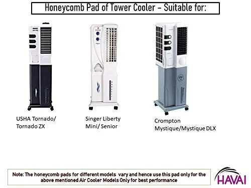 HAVAI Honeycomb Pad Set for Usha Tornado/Tornado ZX Tower Cooler