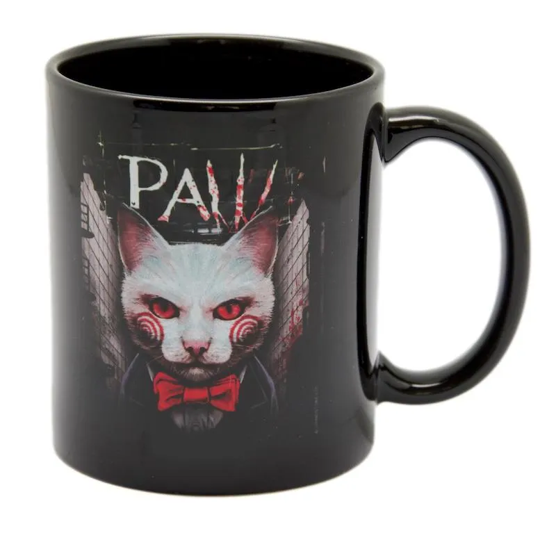 Horror Paw Black Mug