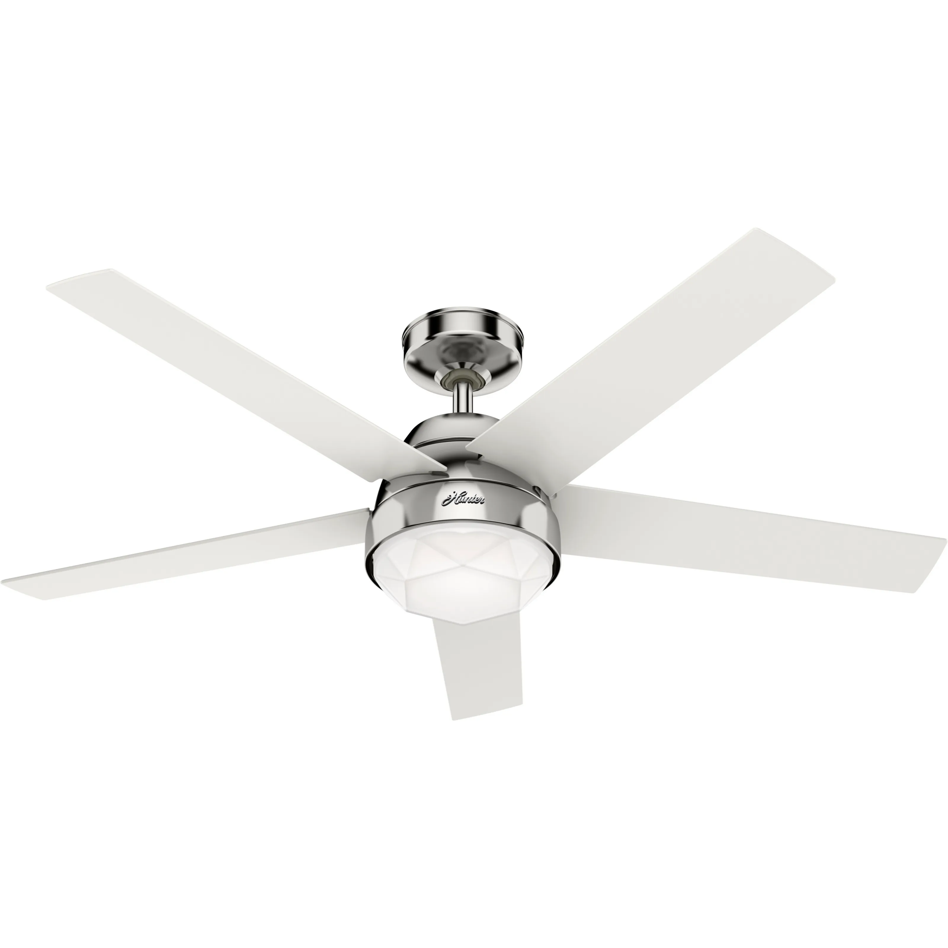 Hunter 52 inch Garland Ceiling Fan with LED Light Kit and Wall Control