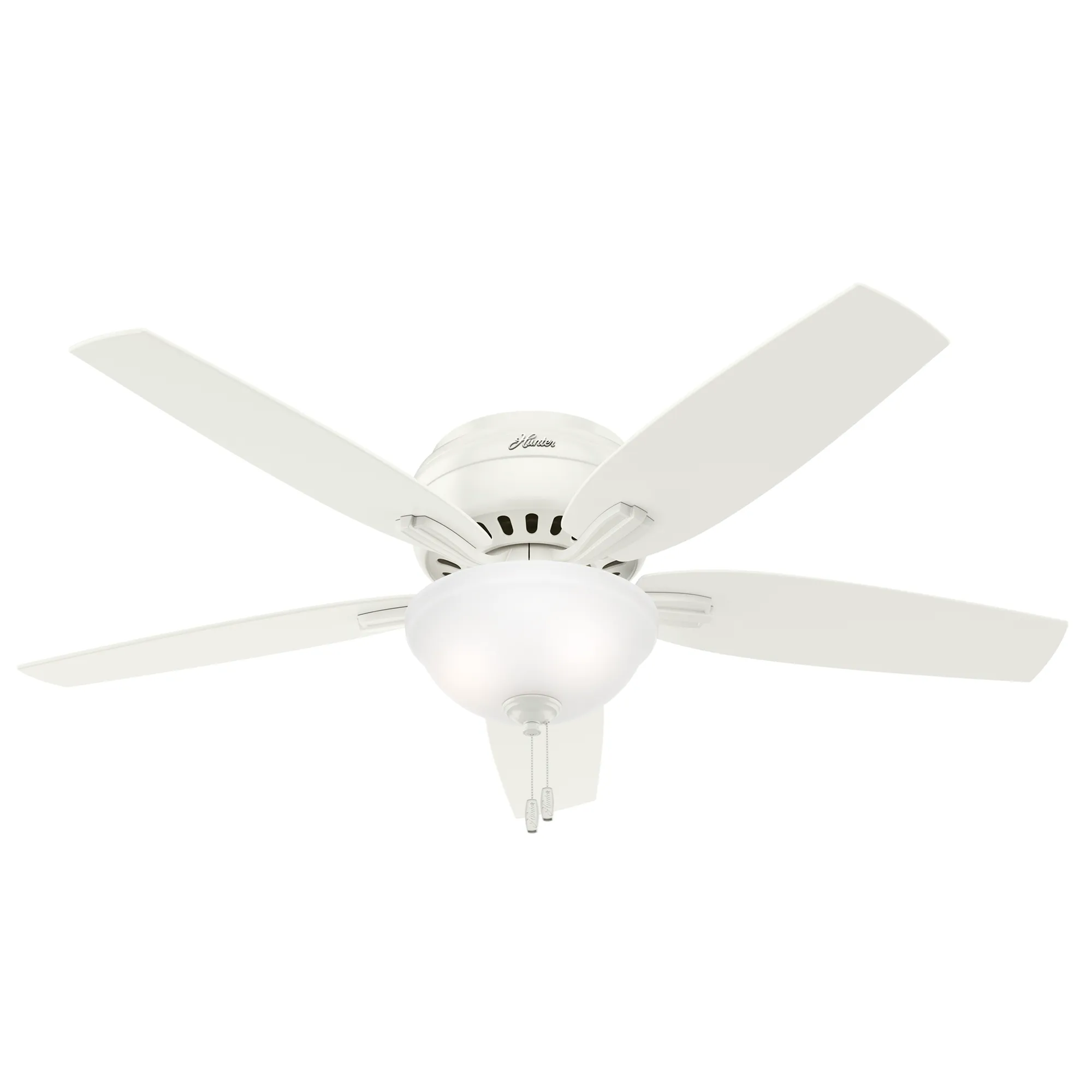 Hunter 52 inch Newsome Low Profile Ceiling Fan with LED Light Kit and Pull Chain