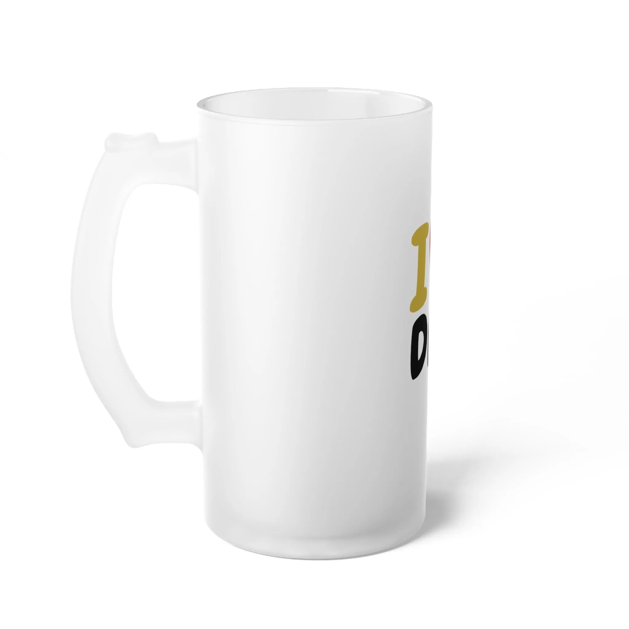 I love Dad Frosted Glass Beer Mug