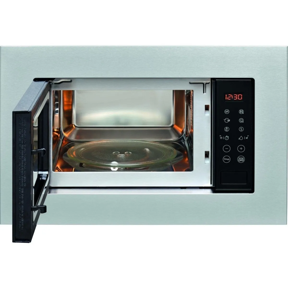 Indesit MWI120GXUK 800 Watt 20 Litre Built-In Microwave Oven With Grill