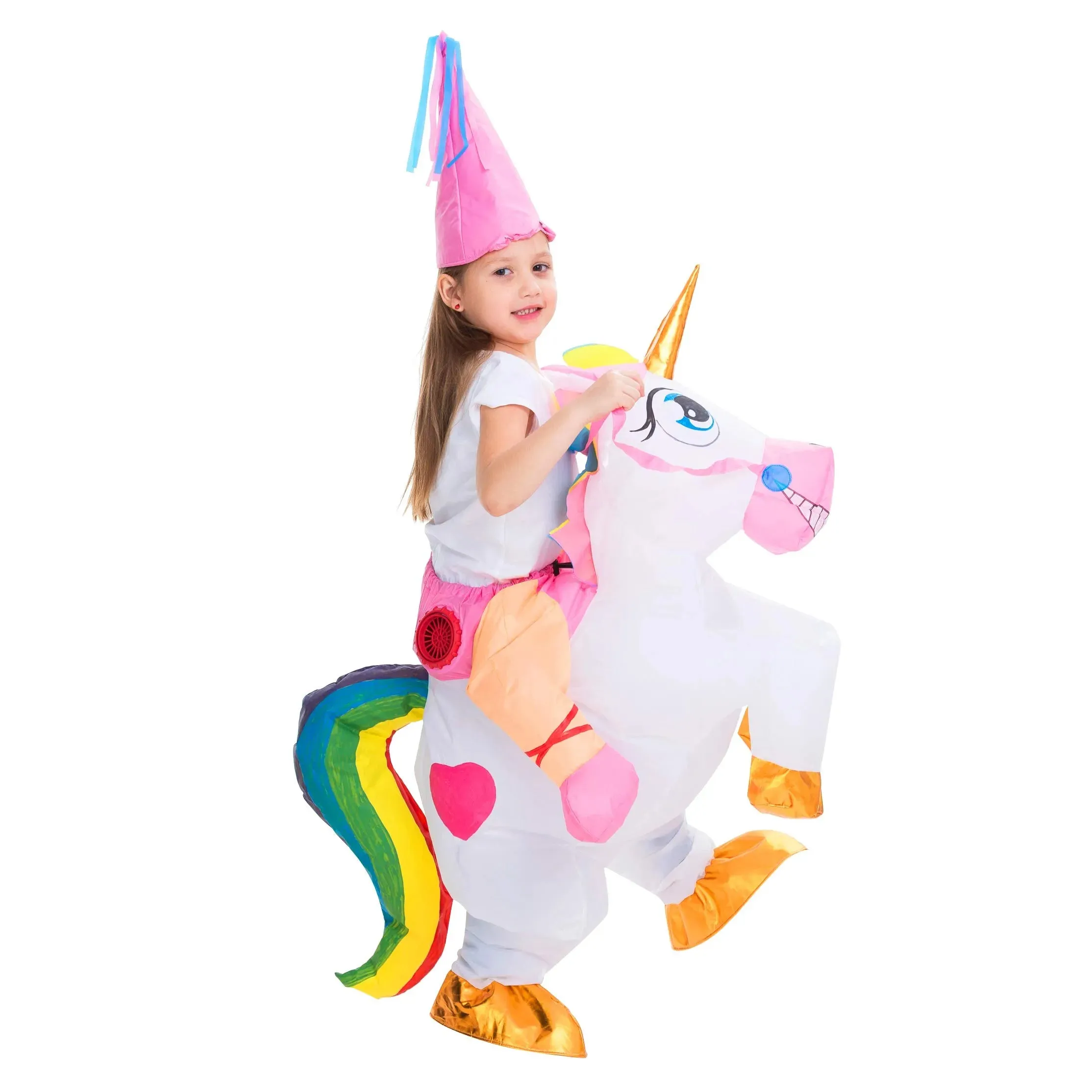 Inflatable Costume Ride-A-Unicorn (Blue)