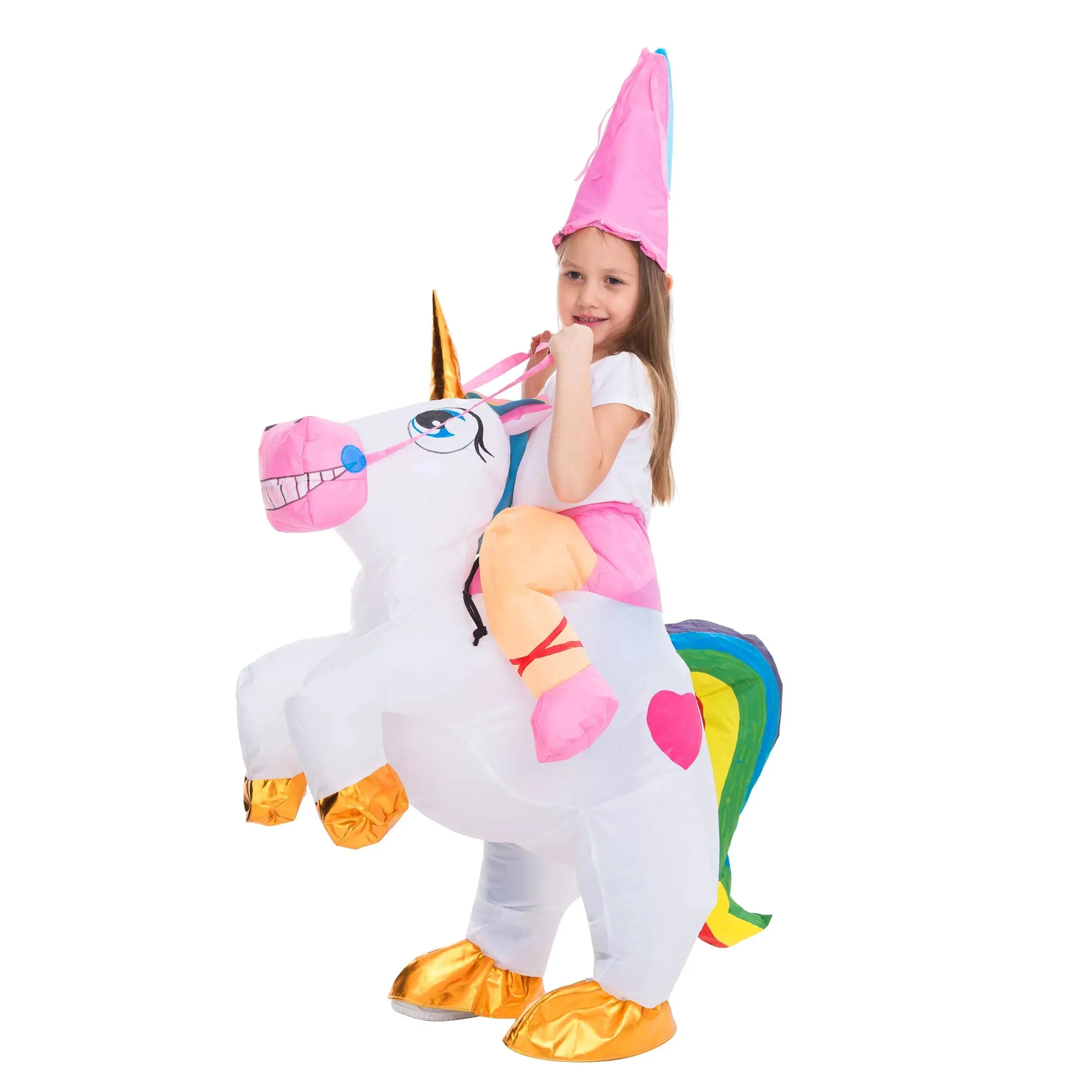 Inflatable Costume Ride-A-Unicorn (Blue)