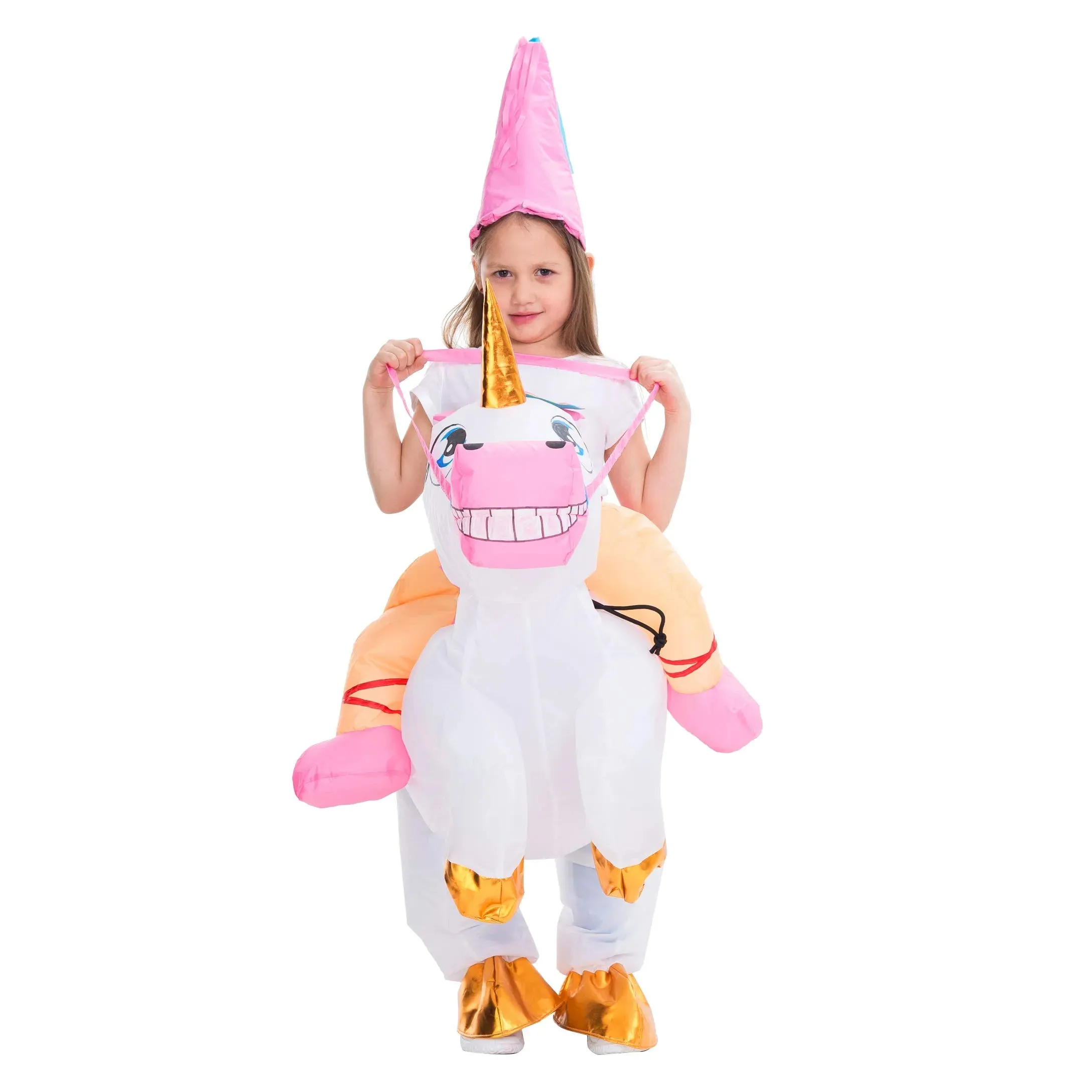 Inflatable Costume Ride-A-Unicorn (Blue)