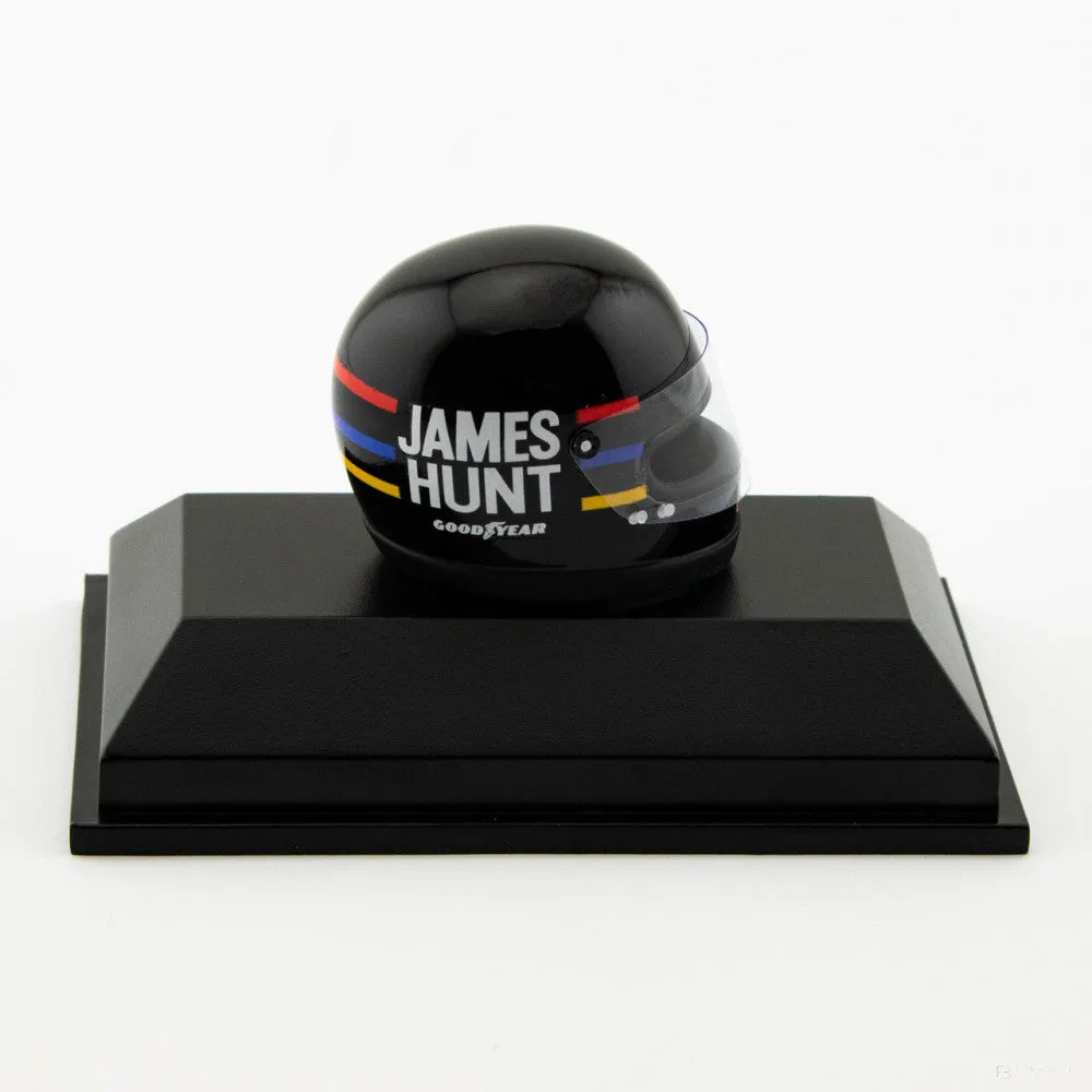 James Hunt Mini Helmet, 1:8 scale, Balck, 1976