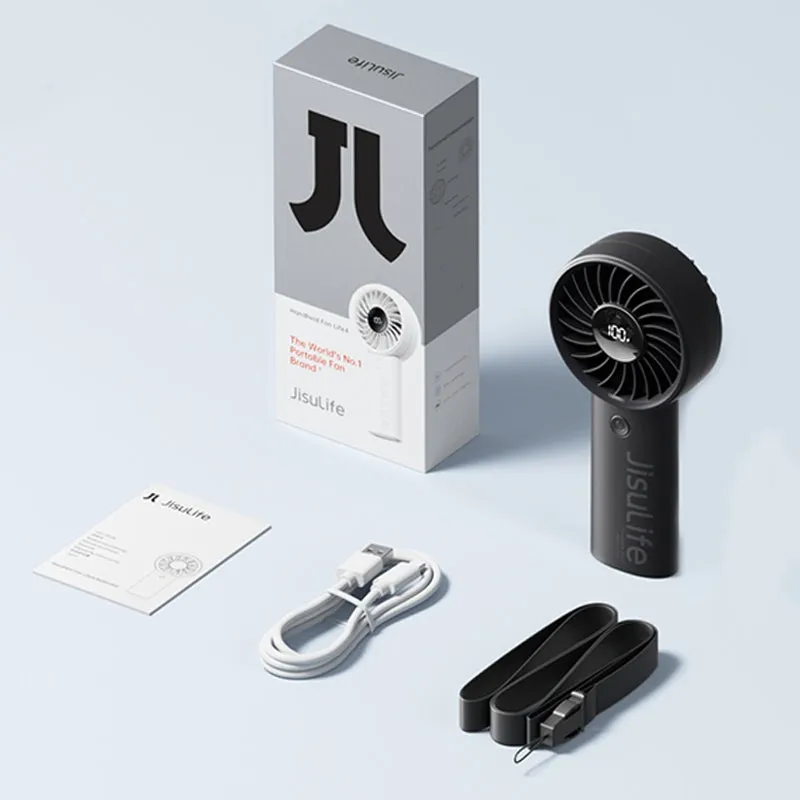 JISULIFE Life 4 Mini Turbo Fan 5000mAh Portable HandHeld Fan