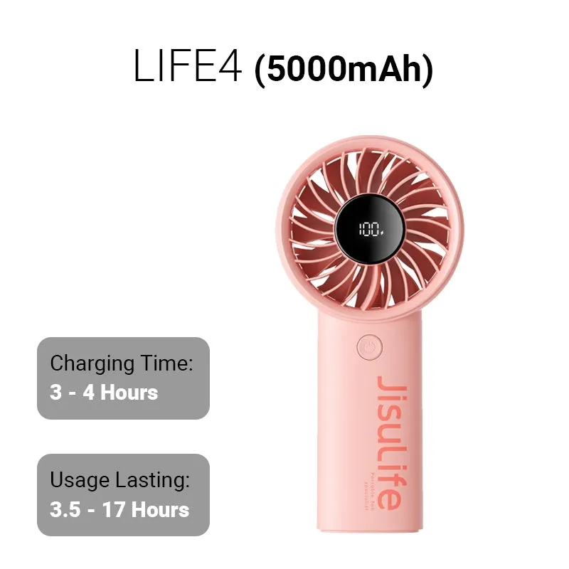 JISULIFE Life 4 Mini Turbo Fan 5000mAh Portable HandHeld Fan