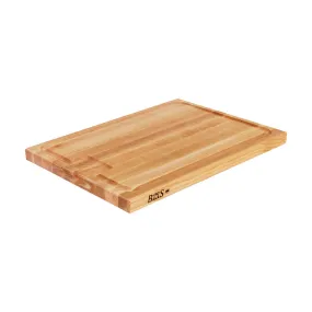 John Boos AUJUS-2 Professional Hard Rock Maple Cutting Board with Groove, 18" x 24" x 1-1/4"