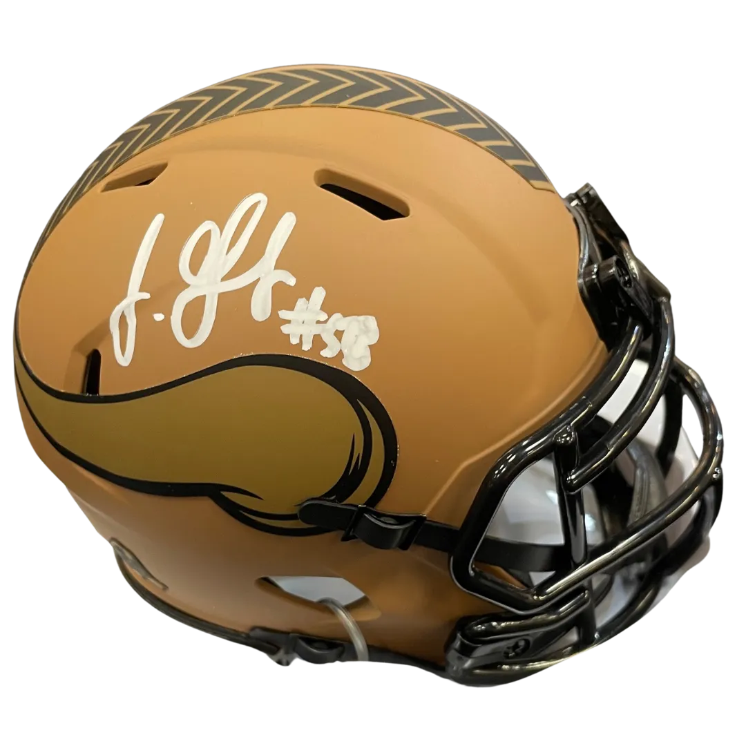 Jonathan Greenard Autographed Minnesota Vikings Salute To Service Mini Helmet