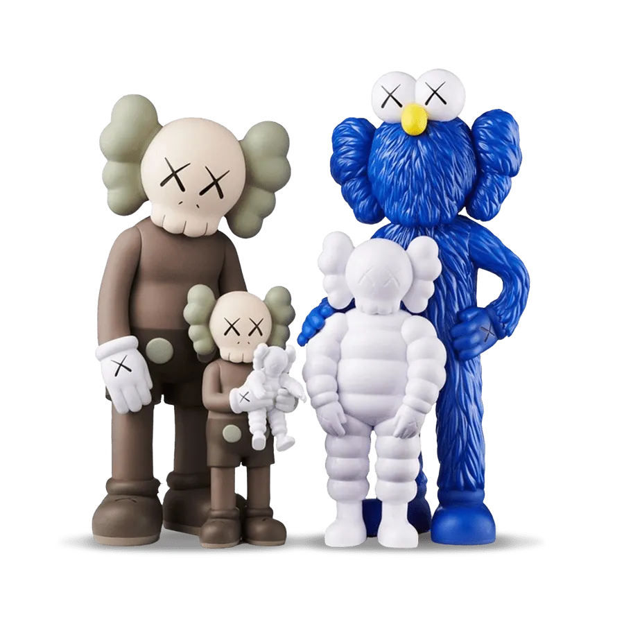 KAWS FAMILY Figures 'Brown/Blue/White'