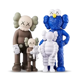 KAWS FAMILY Figures 'Brown/Blue/White'