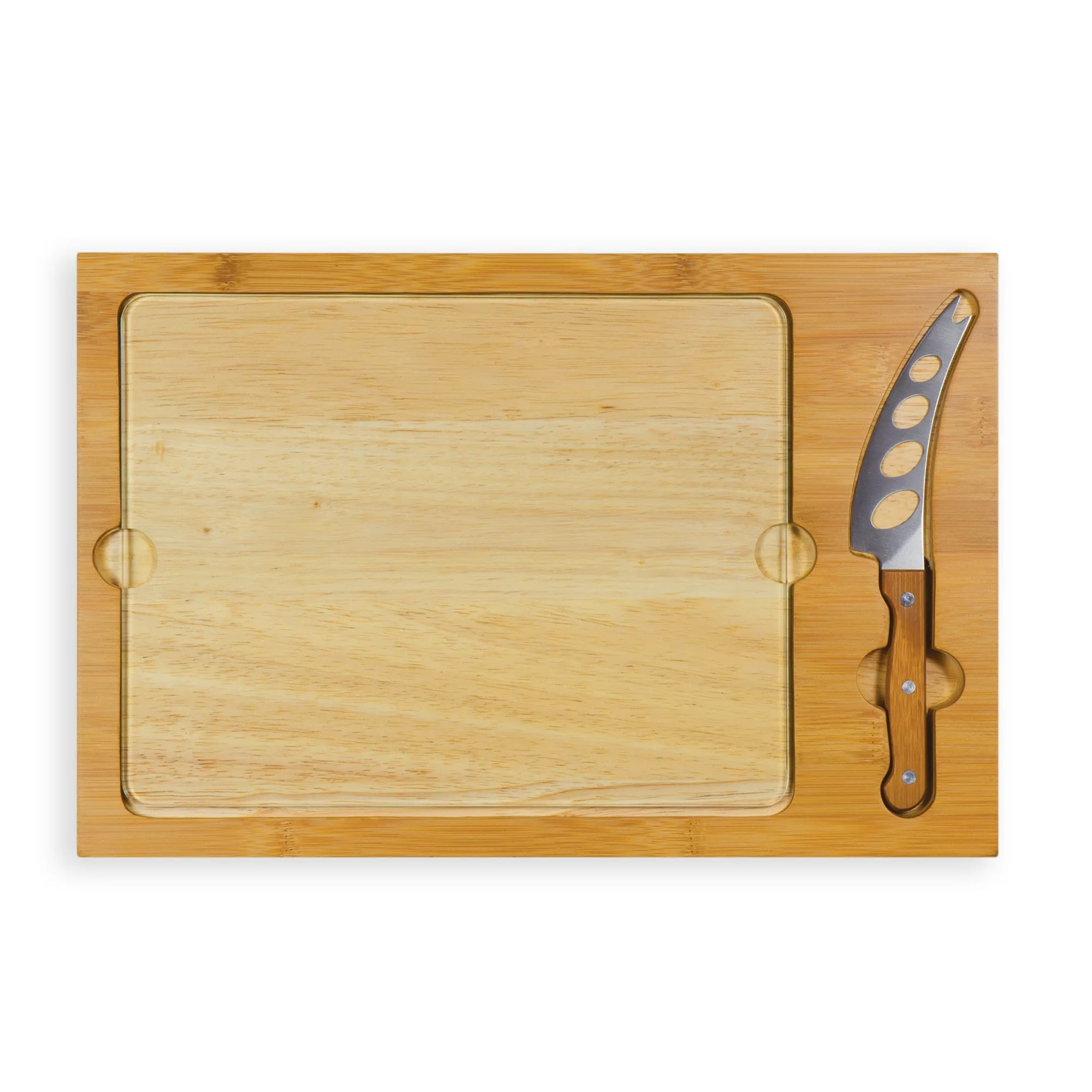 Kentucky Wildcats Football Field - Icon Glass Top Cutting Board & Knife Set