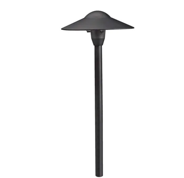 Kichler 15310BKT, Landscape 12 Volt Lighting Low Volt Landscape Path Lighting Xenon, Black