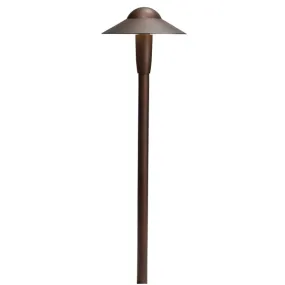 Kichler - 15870AZT27R -LED 2700K 6-inch Dome Path Light, Textured Architectural Bronze