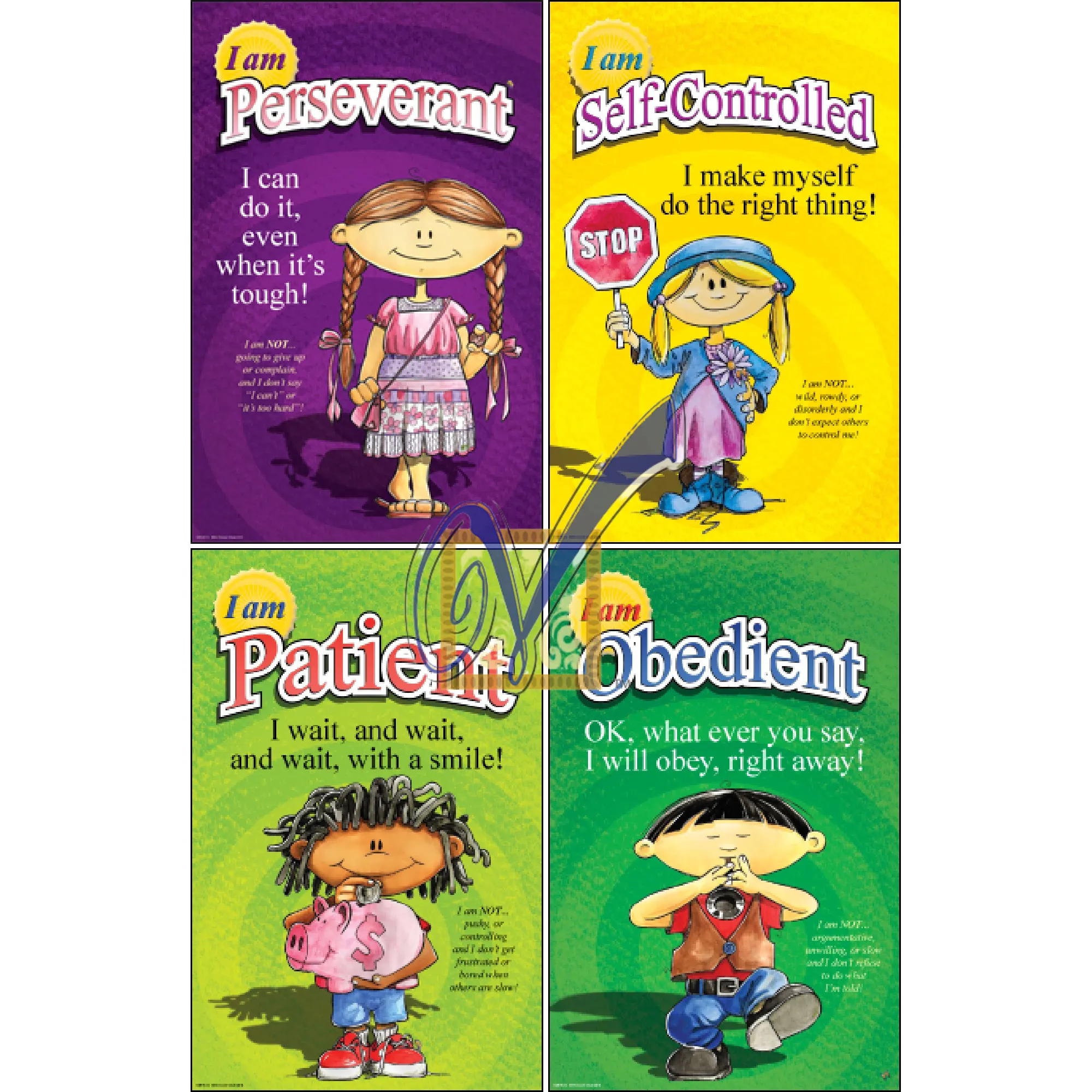 Kids of VirtueVille set of 3 Posters (PreK-4th Grade)