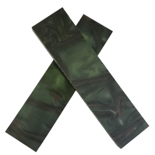 Kirinite Jungle Camo Knife Scales - Set of 2