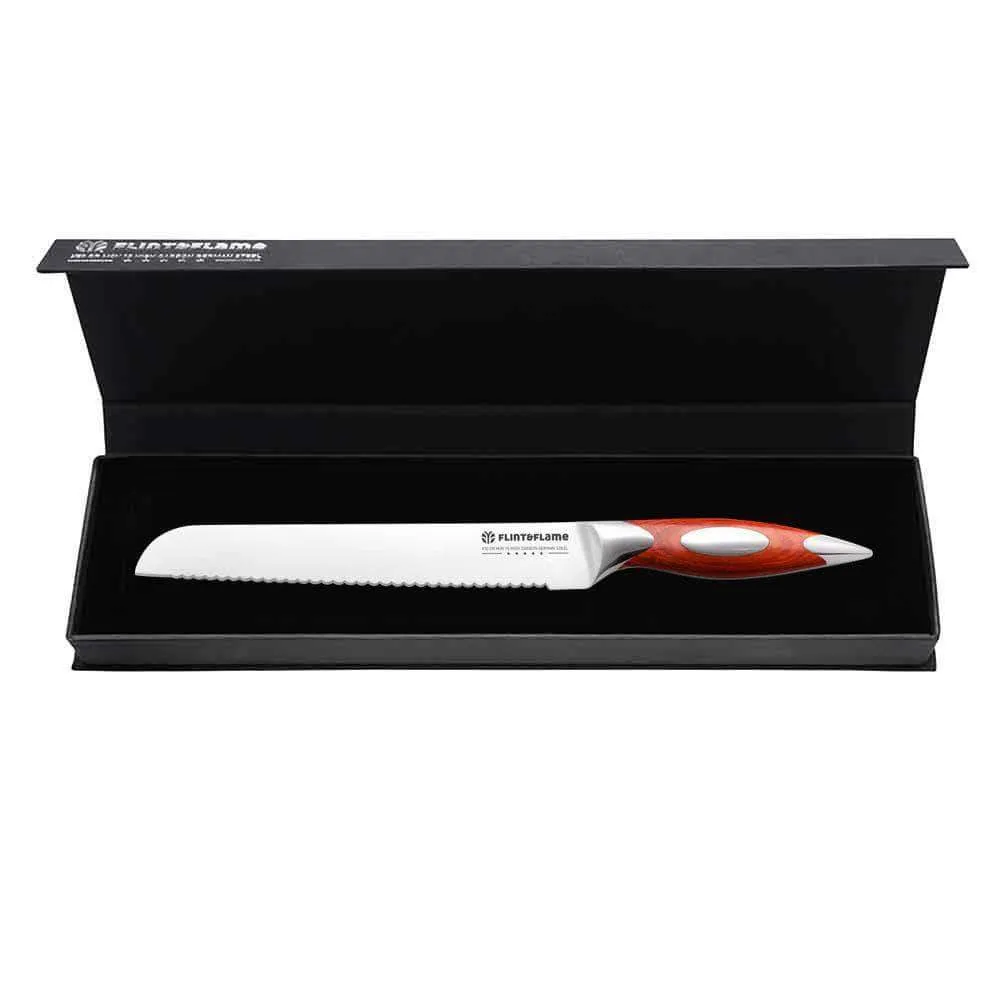 Kitchen Bread Knife 8" by Flint and Flame