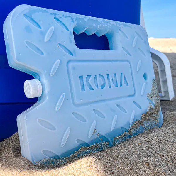 Kona XL 4 lb. Blue Ice Pack for Coolers - Extreme Long Lasting (-5C) Gel - Refreezable, Reusable