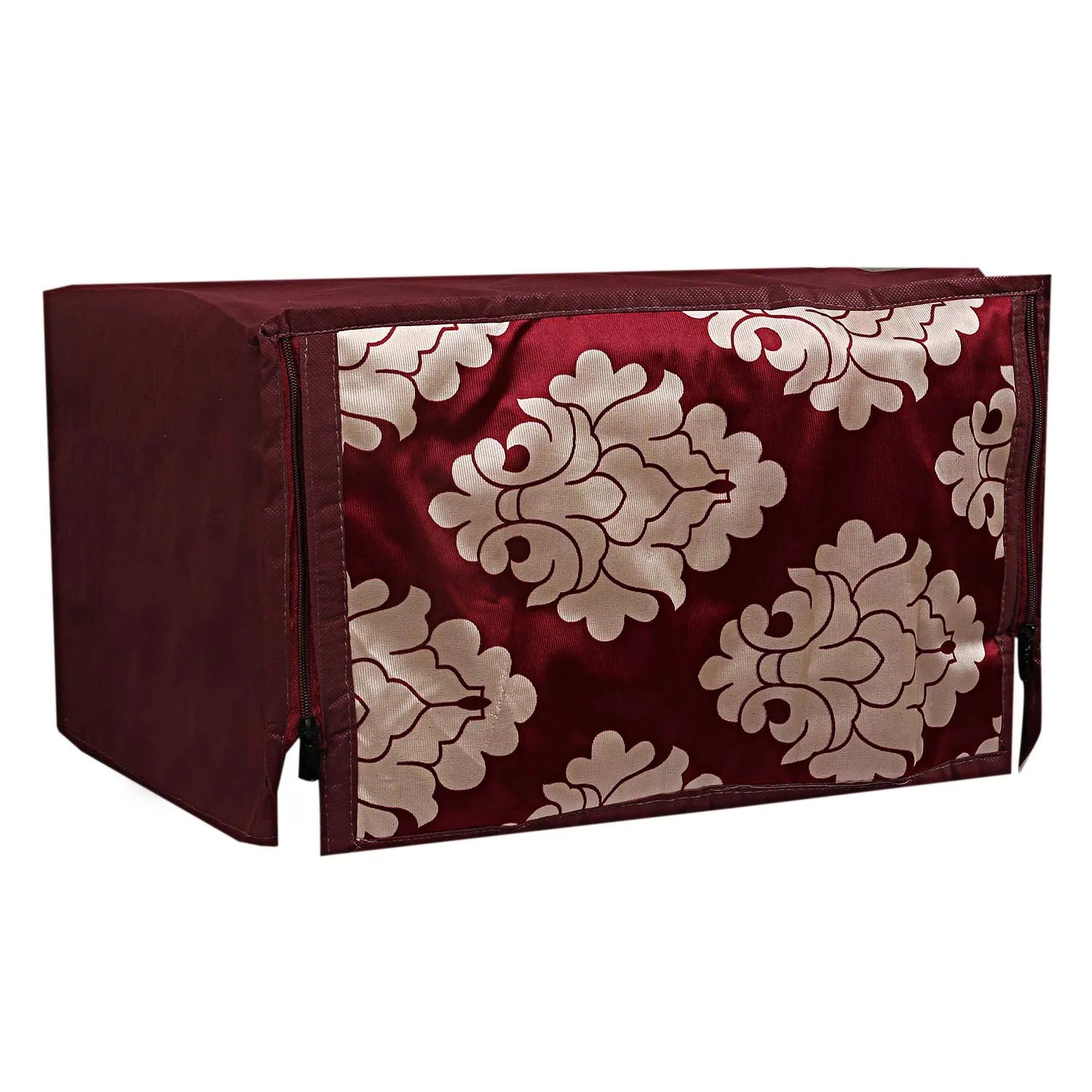 Kuber Industries Cotton 1 Piece Microwave Oven Cover 20 LTR (Maroon) -CTKTC5712