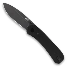 Lander 1 Pocket Knife - Limited Edition Solar Flare Aluminum Scales - S35VN - Black