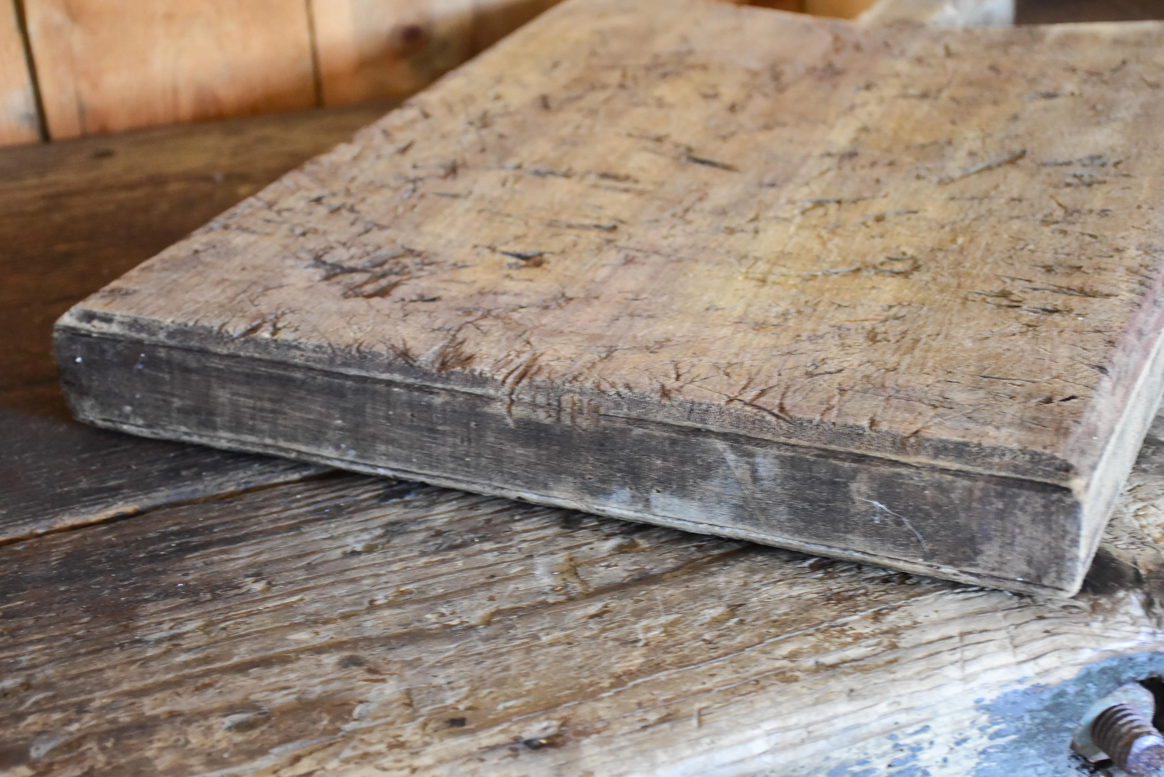 Large French cutting board with peaked shoulders