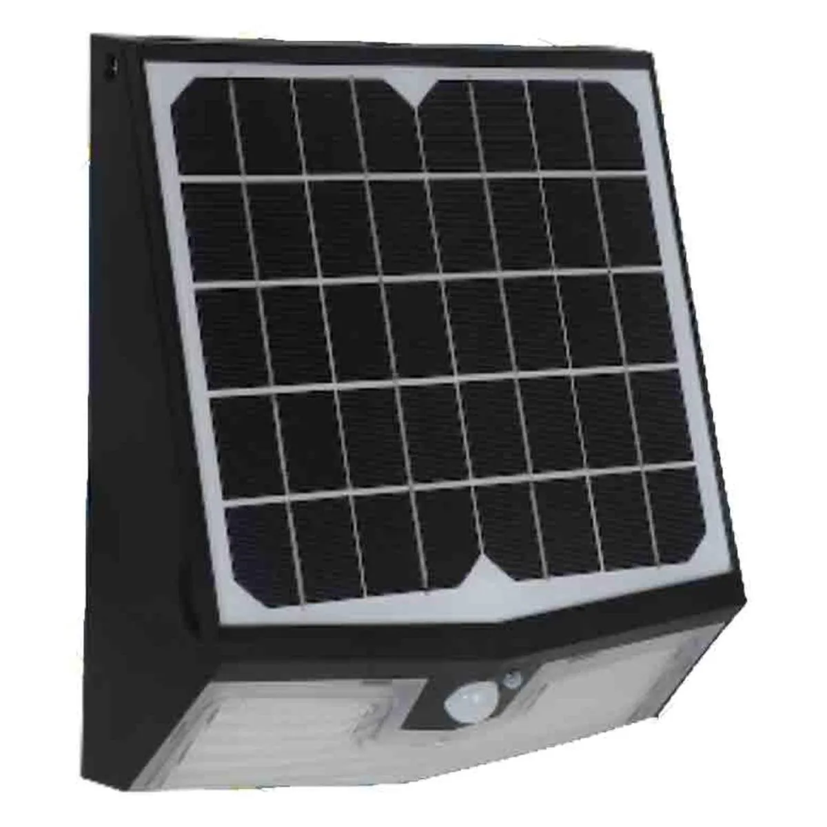 LED Solar Wall Pack Light, 15 Watts, 1500 Lumens, 4000K, Off-Grid