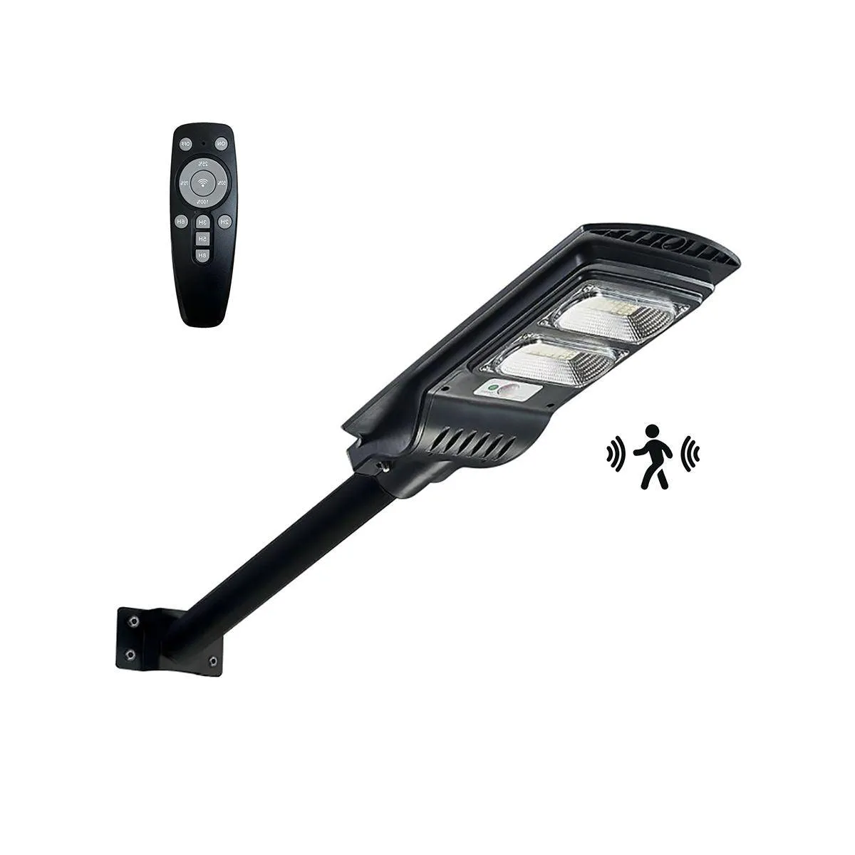 LED Street Light With Photocell, 500 Lumens, 6000K, Wall Mount, Solar