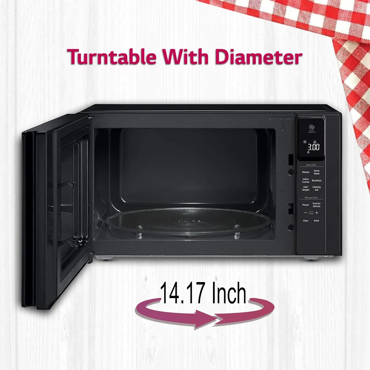 LG MS4295DIS 42 L Solo Microwave Oven (Black)