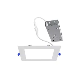 Lightolier FD4SSLMZ10SCTUW 4" LED Square Flat Downlight, Lumen & 5CCT Selectable, UNV