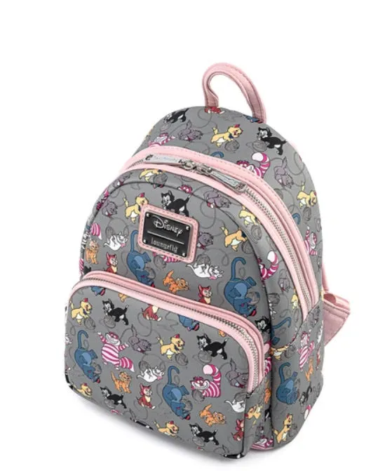 Loungefly Disney Cats All Over Print Mini Backpack