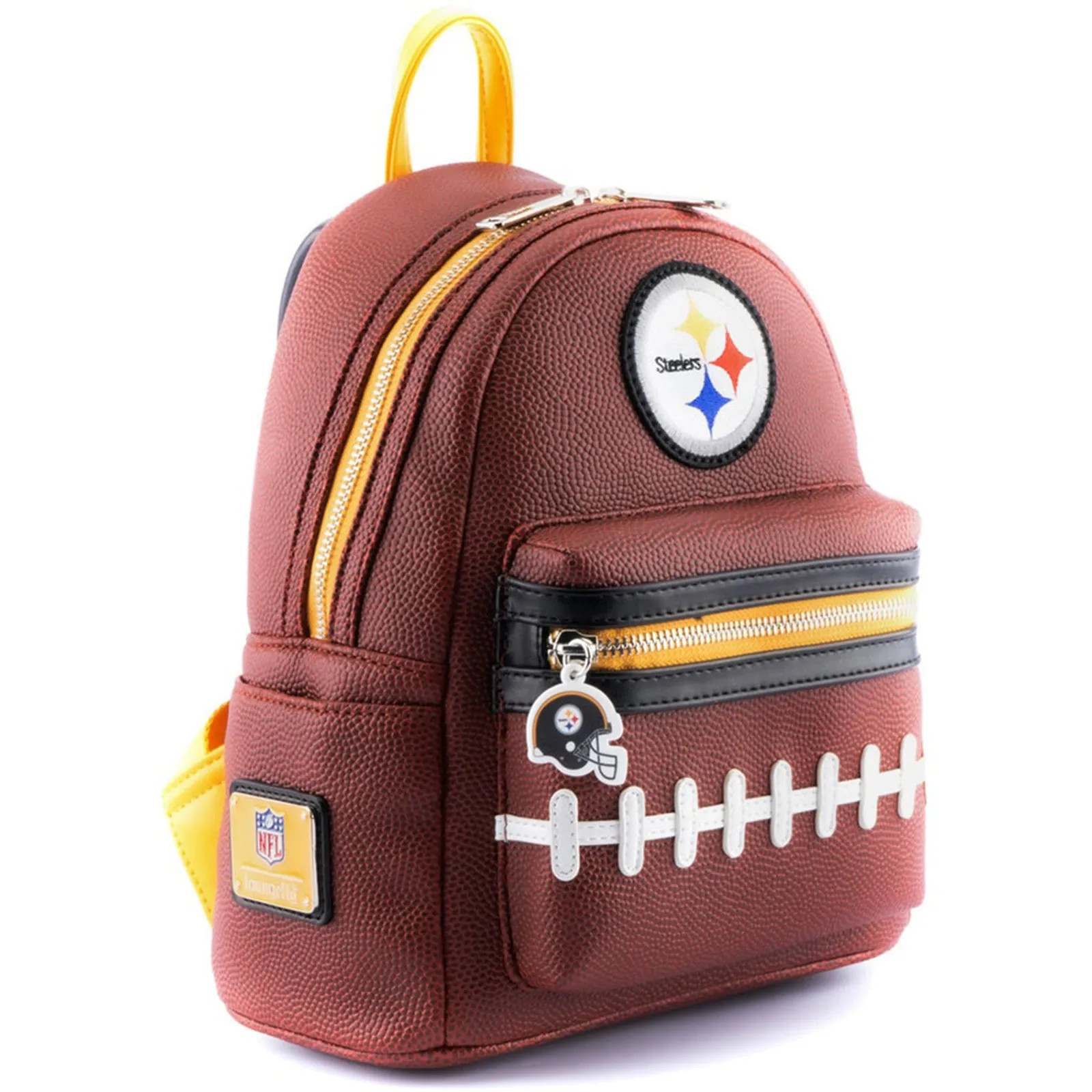 Loungefly NFL Pittsburgh Steelers Pigskin Logo Mini Backpack