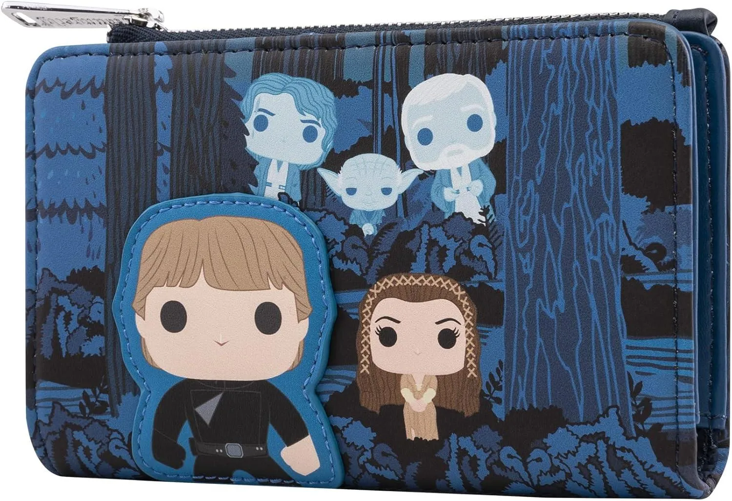 Loungefly Star Wars - Force Ghosts with Luke Skywalker and Princess Leia Wallet