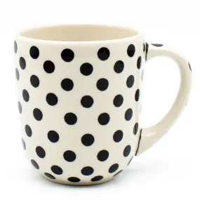 Magda Cup 16 oz in Black-Polka Dot