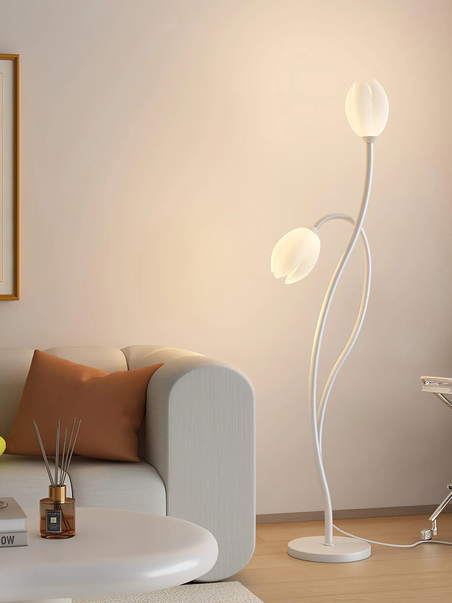 Manta Flower Floor Lamp 9.1″- 56.3″