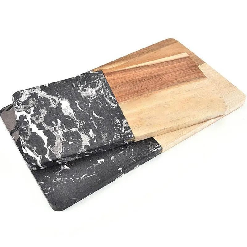 Marble & Acacia Wood Cutting Board