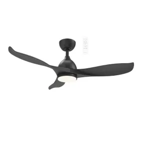 Martec Scorpion DC 1320mm Ceiling Fan with LED Light Matt Black