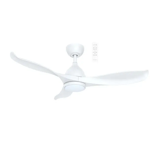 Martec Scorpion DC 1320mm Ceiling Fan with LED Light Matt White