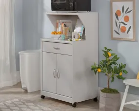 Microwave/kitchen Cart Modern Grey