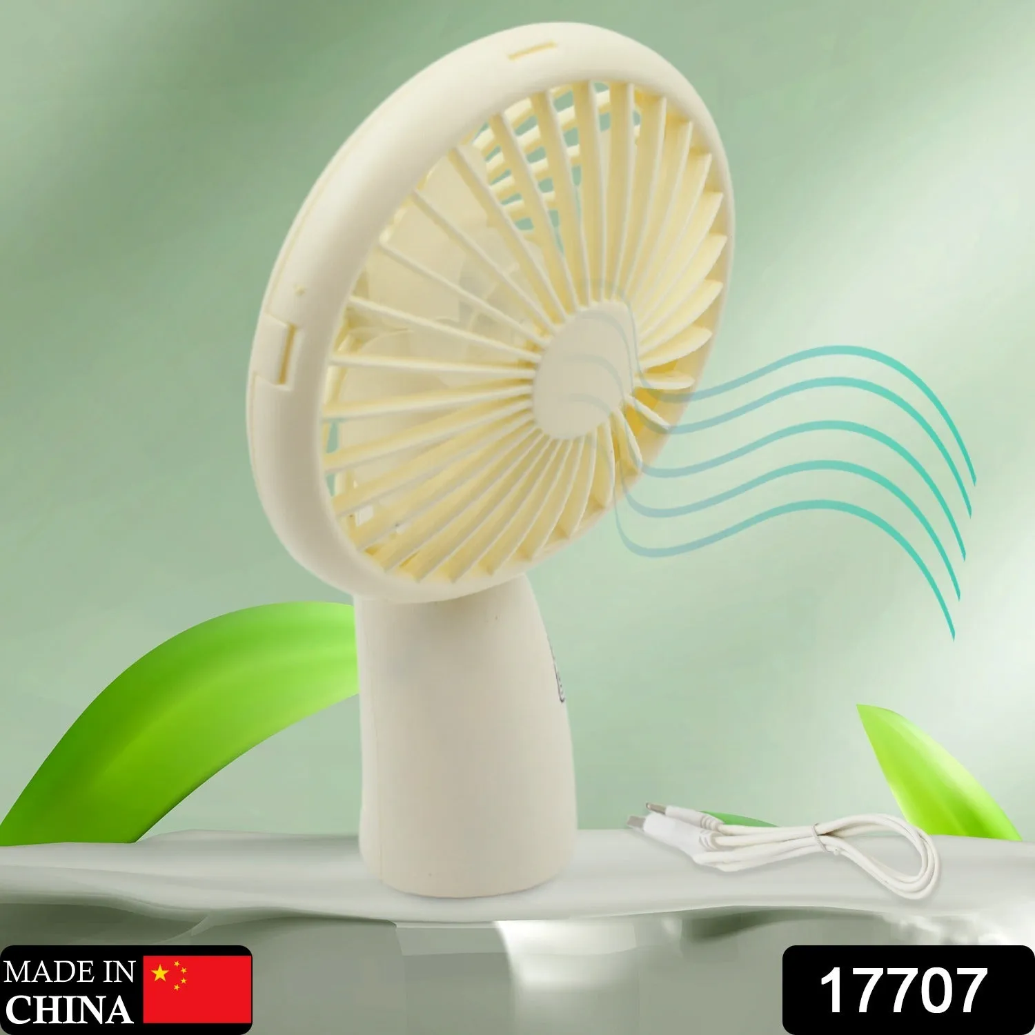 Mini Handheld Fan, Portable Rechargeable Mini Fan, Portable Easy to Carry, for Home, Office, Travel and Outdoor Use (1 Pc)