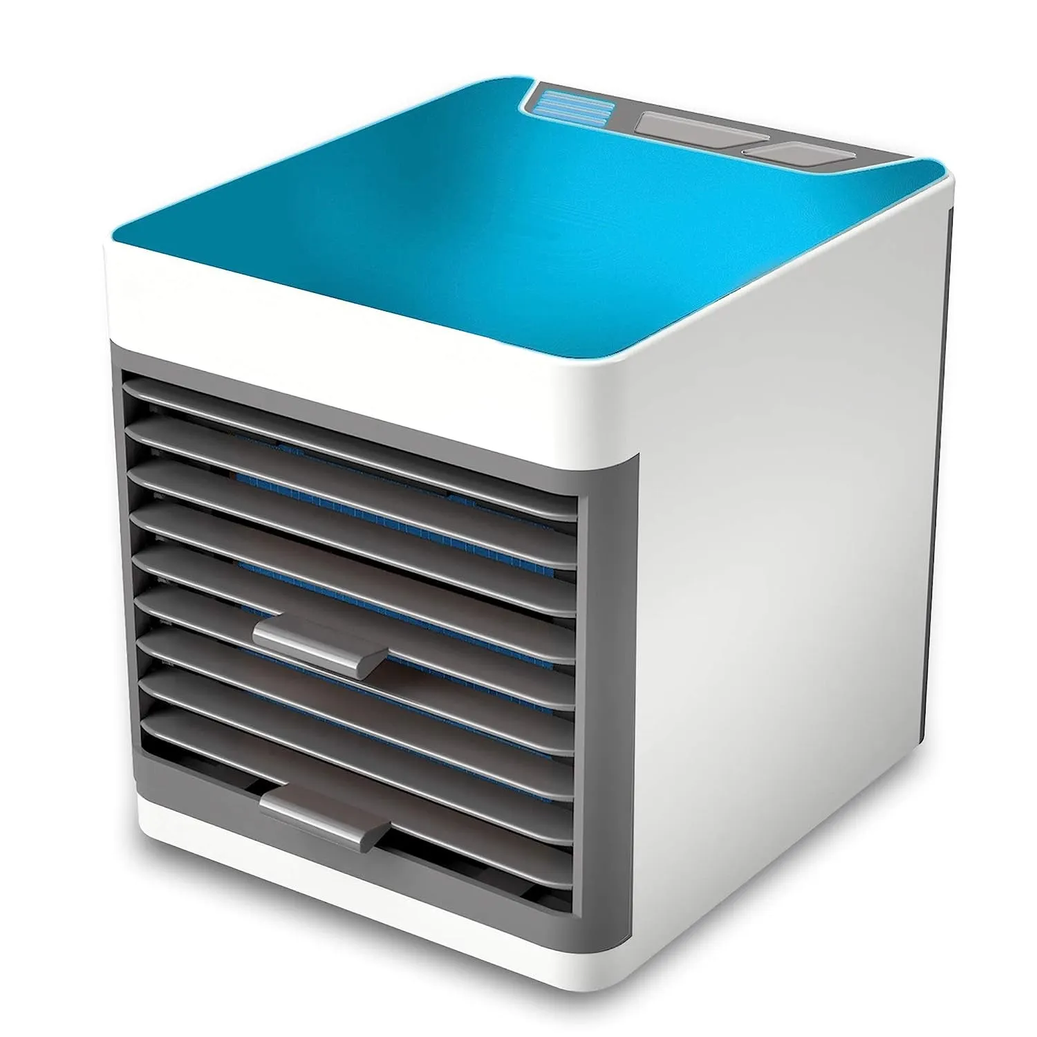 Mini Portable Air Cooler, Personal Space Cooler Easy to fill water and mood led light and portable Air Conditioner Device Cool Any Space like Home Office