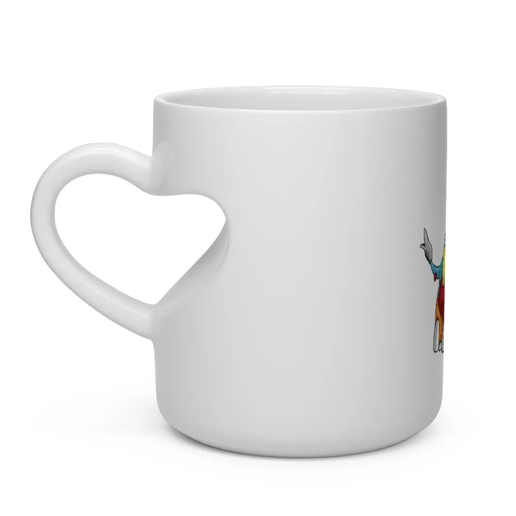 Mudphant Heart Shape Mug