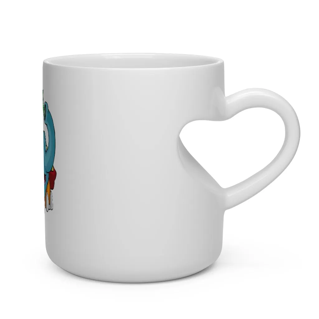 Mudphant Heart Shape Mug