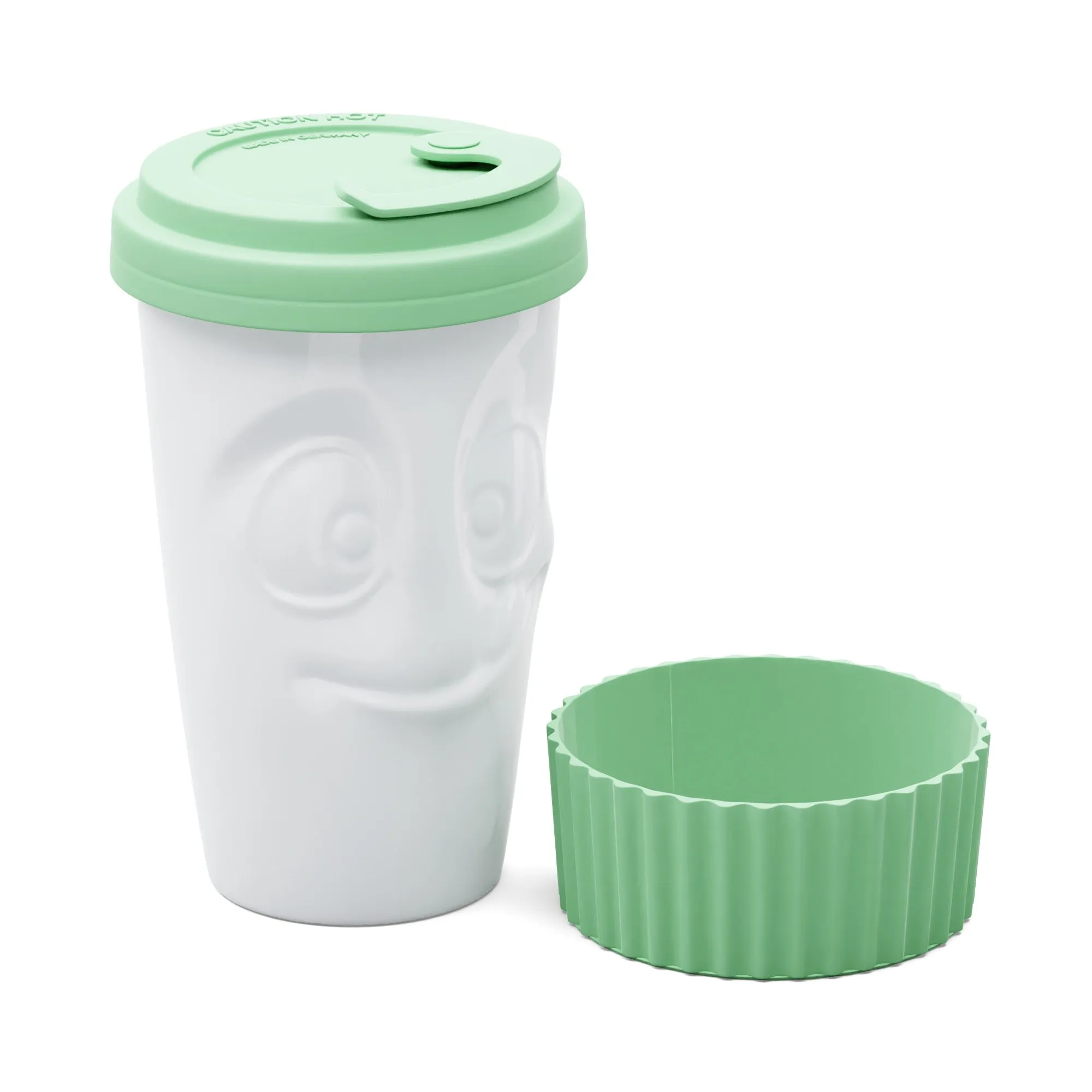 Mug To Go Tasty – Mint Color (No Handle, Protective Sleeve)