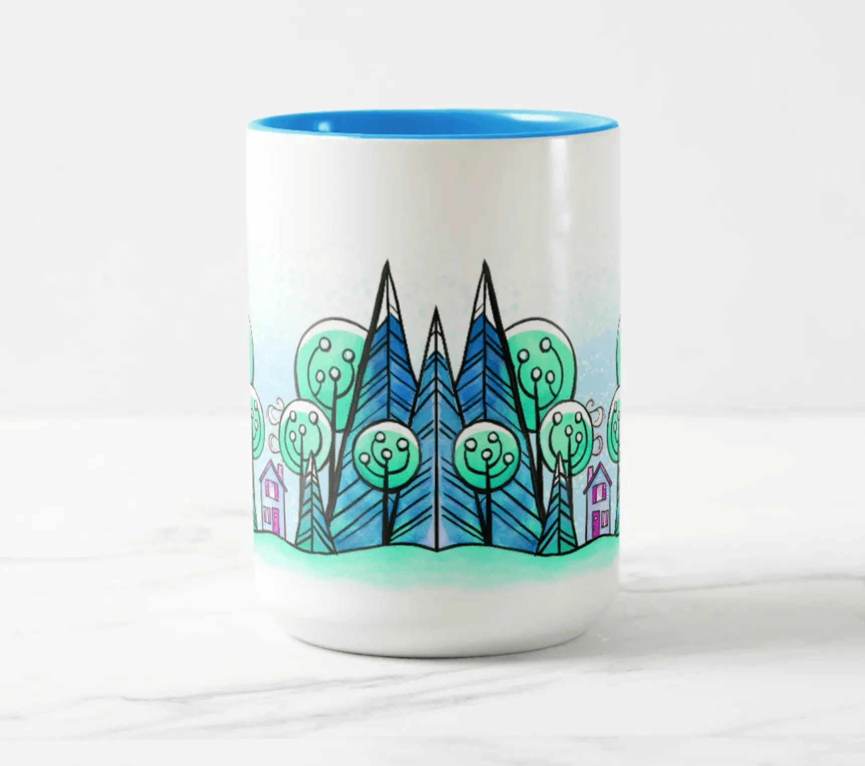 Mug: Winter Home - Skoshie the cat (2 styles)