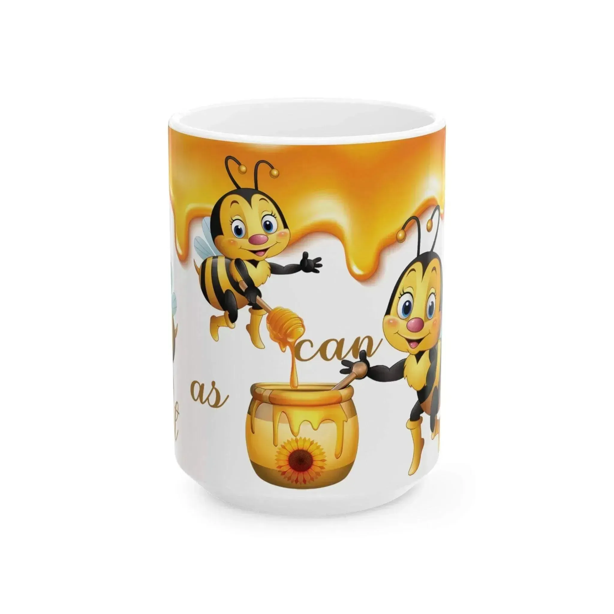 Natural World Honey Bee Ceramic Mug, (11oz, 15oz)